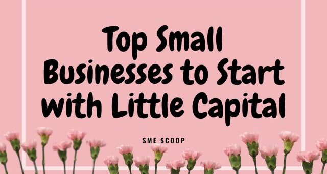 Top Small Businesses to Start with Little Capital